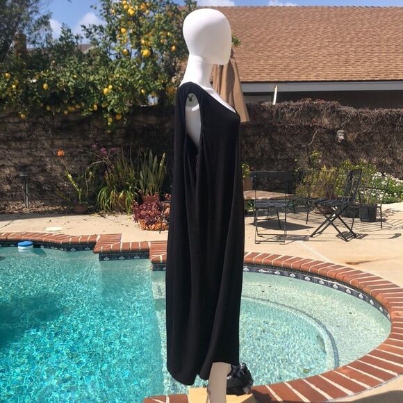 Sejour Black Cross Back Tank Dress Sz 0X - Picture 6 of 8